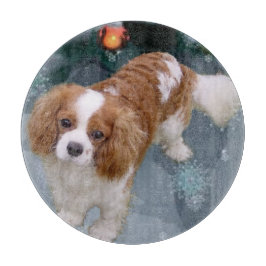 カバリエールキングチャールズスパニエル犬クリスマス カッティングボード