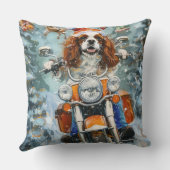 カバリエールキングチャールズスパニエル犬クリスマス クッション (裏面)