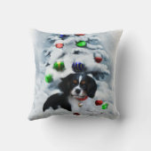 カバリエールキングチャールズスパニエル犬クリスマス クッション (裏面)