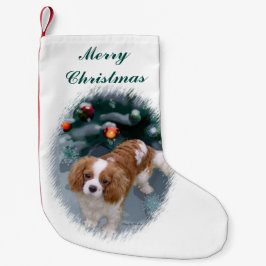 カバリエールキングチャールズスパニエル犬クリスマス スモールクリスマスストッキング