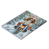 カバリエールキングチャールズスパニエル犬クリスマス ノートブック (左側)