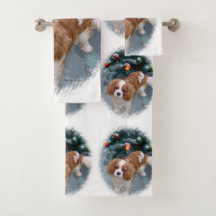 カバリエールキングチャールズスパニエル犬クリスマス