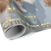 カバリエールキングチャールズスパニエル犬クリスマス ラッピングペーパー (ロールコーナー)