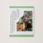 カバリエールキングチャールズスパニエル犬サマーガーデン ジグソーパズル (縦)