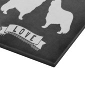 カバリエールキングチャールズスパニエル犬シルエット愛 カッティングボード (角)