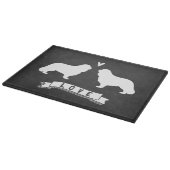 カバリエールキングチャールズスパニエル犬シルエット愛 カッティングボード (角)