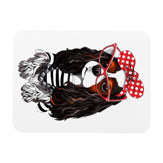 カバリエールキングチャールズスパニエル犬ズfromパリウィズラブ マグネット (横)