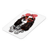 カバリエールキングチャールズスパニエル犬ズfromパリウィズラブ マグネット (左側)