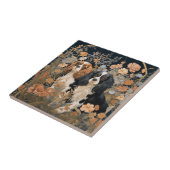 カバリエールキングチャールズスパニエル犬タペストリースタイル タイル (側面)