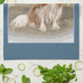 カバリエールキングチャールズスパニエル犬ティータオル キッチンタオル (折り畳み)