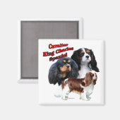 カバリエールキングチャールズスパニエル犬トリオ2 – マグネット (正面/裏面)