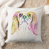 カバリエールキングチャールズスパニエル犬ドッグア絵画ート クッション (ブランケット)