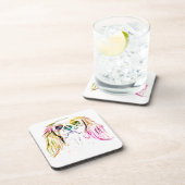 カバリエールキングチャールズスパニエル犬ドッグア絵画ート コースター (右側)