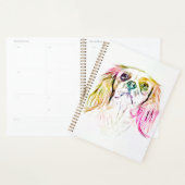 カバリエールキングチャールズスパニエル犬ドッグア絵画ート プランナー手帳 (ディスプレー)