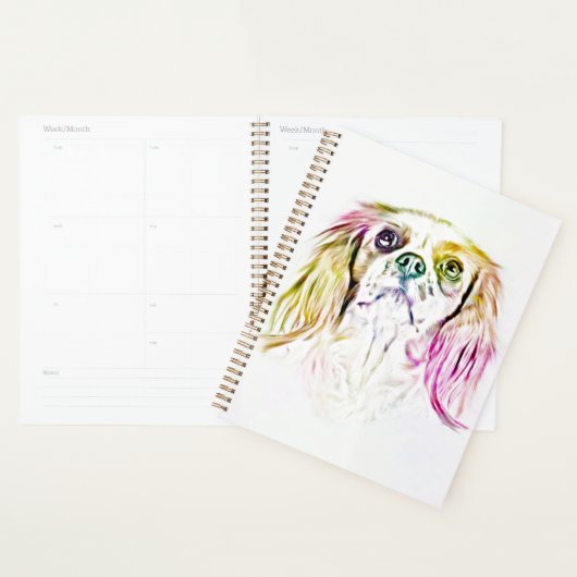 カバリエールキングチャールズスパニエル犬ドッグア絵画ート プランナー手帳 (ディスプレー)