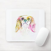 カバリエールキングチャールズスパニエル犬ドッグア絵画ート マウスパッド (マウス)