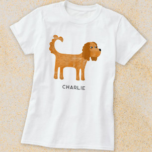 カバリエールキングチャールズスパニエル犬ドッグパーソナライズされた Tシャツ