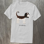 カバリエールキングチャールズスパニエル犬ドッグパーソナライズされた Tシャツ<br><div class="desc">可愛いトリコラーカバリエキングチャールズスパニエル犬犬のデザイン動物愛好家。オリジナルアートby Nic Squirrell.名前または文字をに変カスタマイズ更する。</div>