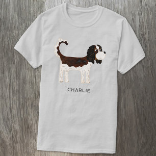 カバリエールキングチャールズスパニエル犬ドッグパーソナライズされた Tシャツ