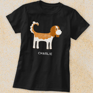 カバリエールキングチャールズスパニエル犬ドッグパーソナライズされた Tシャツ