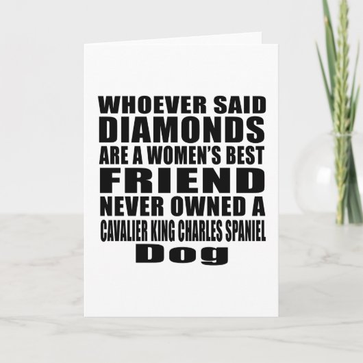 カバリエールキングチャールズスパニエル犬ドッグフレンド最高のデシ カード (正面)