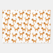 カバリエールキングチャールズスパニエル犬ドッグ ラッピングペーパーシート (正面2)