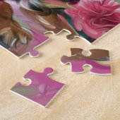 カバリエールキングチャールズスパニエル犬パズル |ブラック&タン ジグソーパズル (側面)