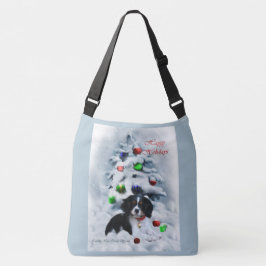 カバリエールキングチャールズスパニエル犬パピークリスマス クロスボディバッグ
