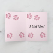 カバリエールキングチャールズスパニエル犬パピーラブ シーズンカード (内部)