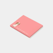 カバリエールキングチャールズスパニエル犬パーソナライズ ポストイット (アングル)