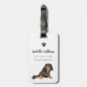 カバリエールキングチャールズスパニエル犬ブラザー&シスター ラゲッジタグ (裏面縦)