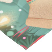 カバリエールキングチャールズスパニエル犬ベーキングクリスマス テーブルクロス (アングル)