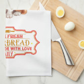 カバリエールキングチャールズスパニエル犬ベーキングジンジャーブレッド キッチンタオル (四つ折り)