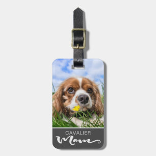 カバリエールキングチャールズスパニエル犬マムドッグズ写真 ラゲッジタグ