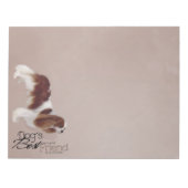 カバリエールキングチャールズスパニエル犬メモ帳 ノートパッド (正面)