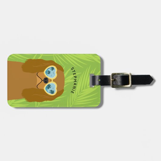 カバリエールキングチャールズスパニエル犬ラゲッジタグ ラゲッジタグ (正面横)