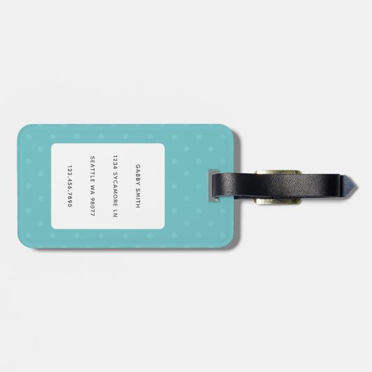 カバリエールキングチャールズスパニエル犬ラゲッジタグ ラゲッジタグ (裏面横)