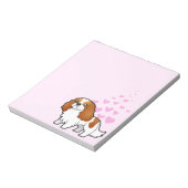 カバリエールキングチャールズスパニエル犬ラブ ノートパッド (回転)