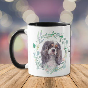 カバリエールキングチャールズスパニエル犬リースコーヒーマグ マグカップ