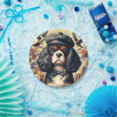 カバリエールキングチャールズスパニエル犬絵画ズ ペーパープレート (パーティー)