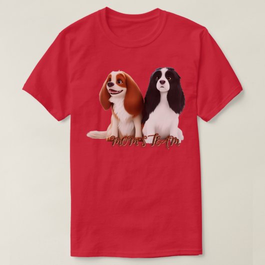 カバリエールキングチャールズスパニエル犬2 Tシャツ (デザイン正面)