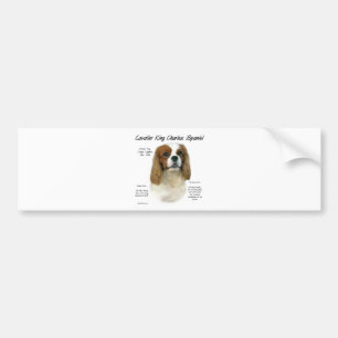 カバリエールキングチャールズスパニエル犬(ブレンハイム)の歴史 バンパーステッカー