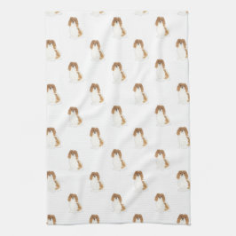カバリエールキングチャールズスパニエル犬（ブレンハイム） キッチンタオル
