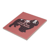 カバリエールキングチャールズスパニエル犬BFF タイル (側面)