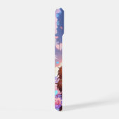 カバリエールキングチャールズパステルユニコーンレインボスカイ iPhone 15ケース (右側面)