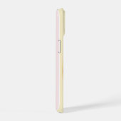 カバリエールキングチャールズパステルラインズコテージコア iPhone 15ケース (右側面)