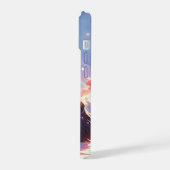 カバリエールキングチャールズパステル桜レインボースカイ iPhone 15ケース (左側面)