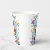 カバリエールキングチャールズパステル私の誕生日 紙コップ (右)