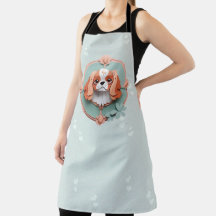 カバリエールキングチャールズパステル紙カッティングアート