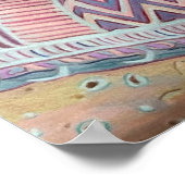 カバリエールキングチャールズパピーズカスタムズプリント ポスター (角)